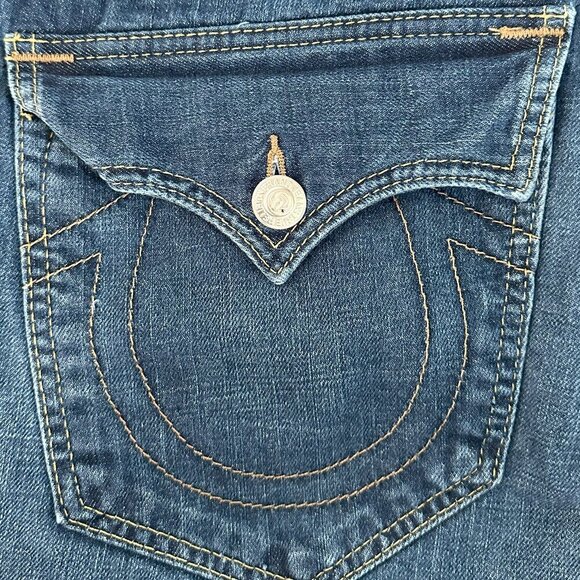 TRUE RELEGION STRAIGHT MENS JEANS - LIKE NEW - Picture 7 of 11